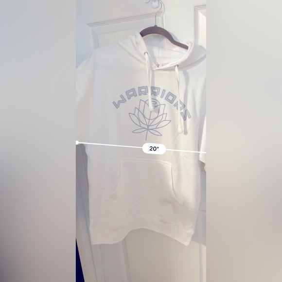 Warriors sweatshirt. White Medium. Unisex. Very soft and comfortable NEW w/o tag - Picture 3 of 6